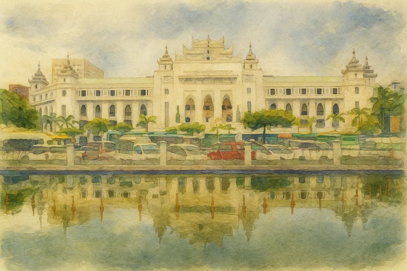 yangon , city hall