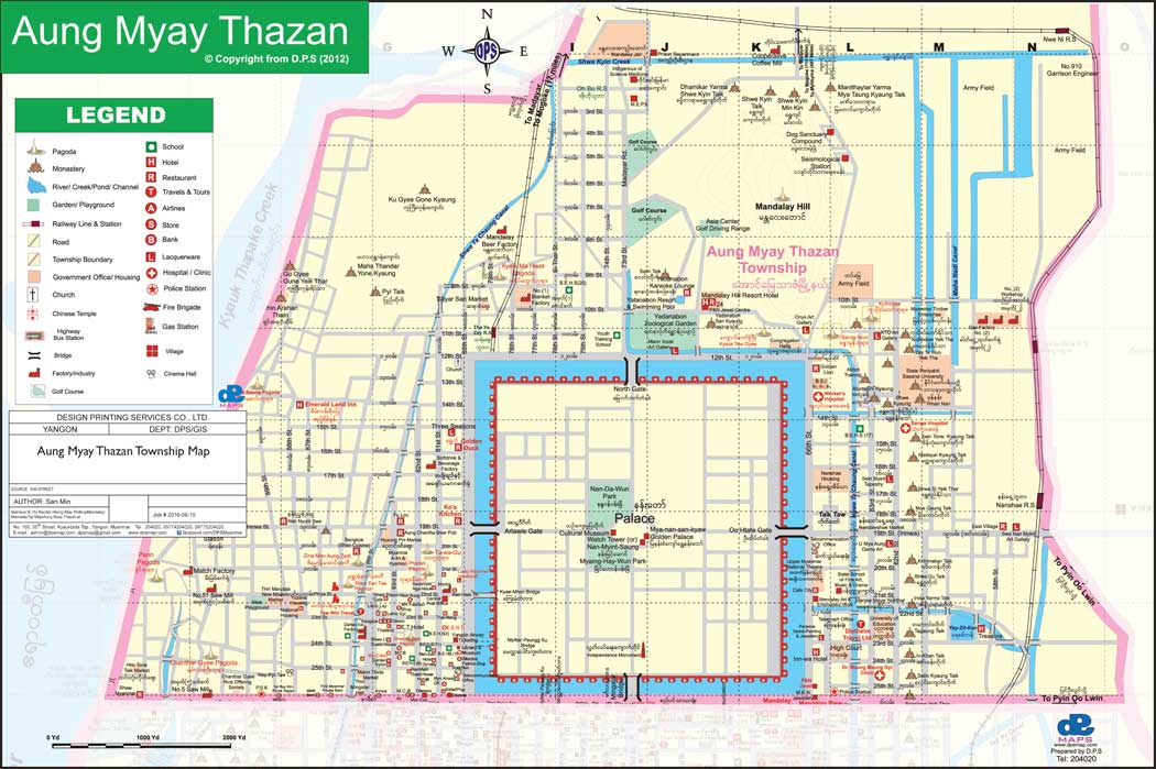 Aung Myay Thazan Map