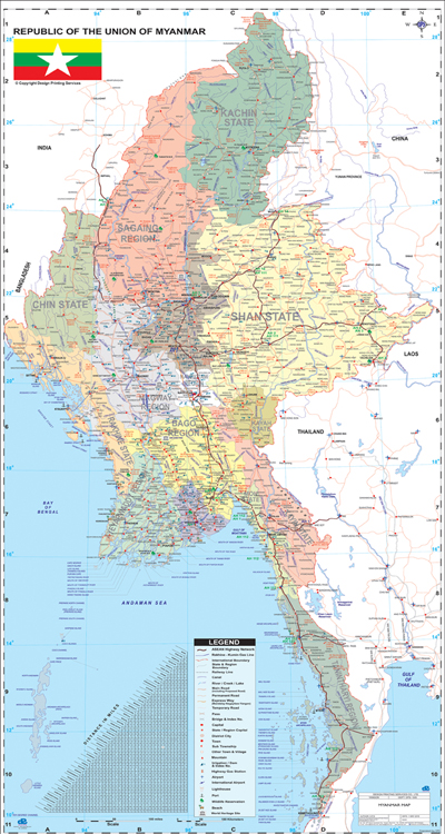 Myanmar Map