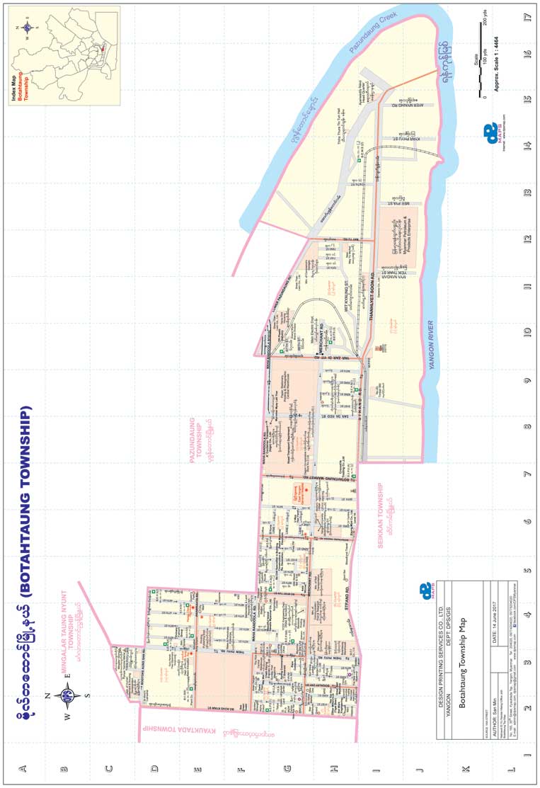 Botahtaung Township Map