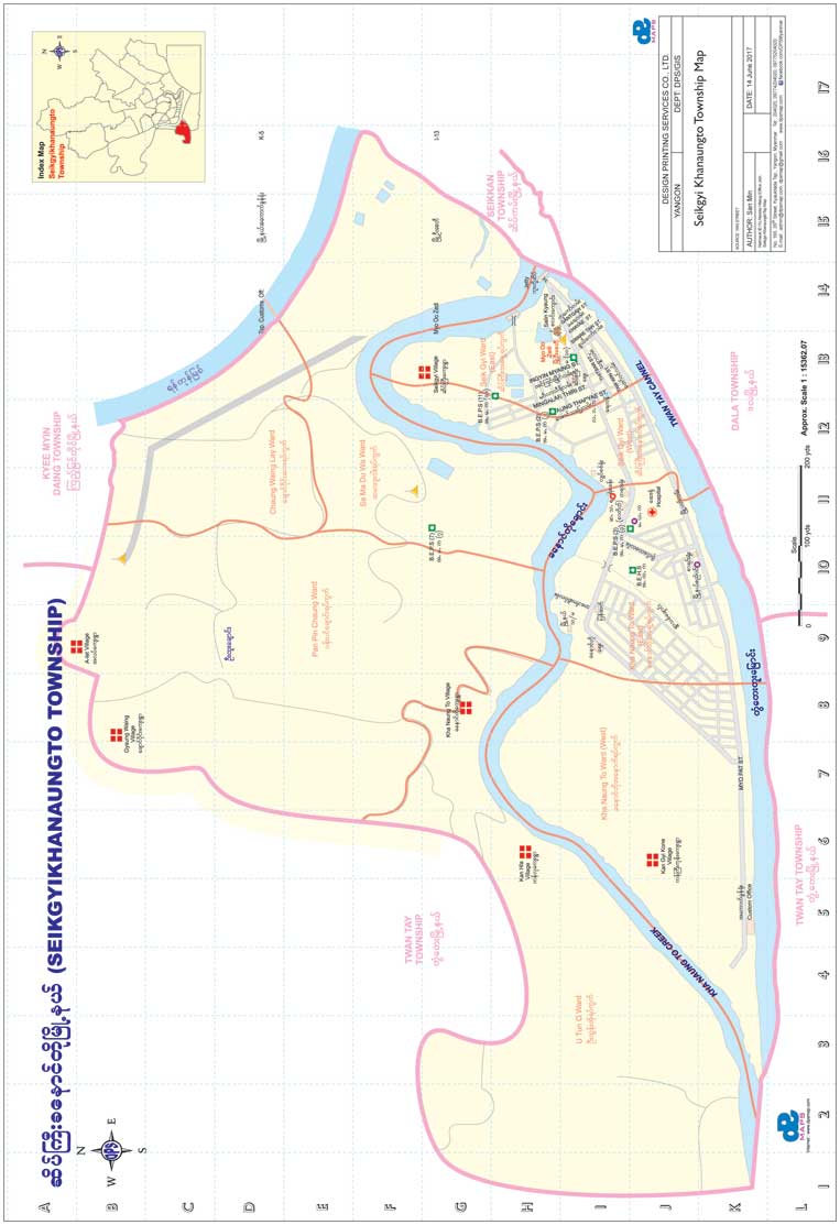 Seikkyi Khanaungto Township Map