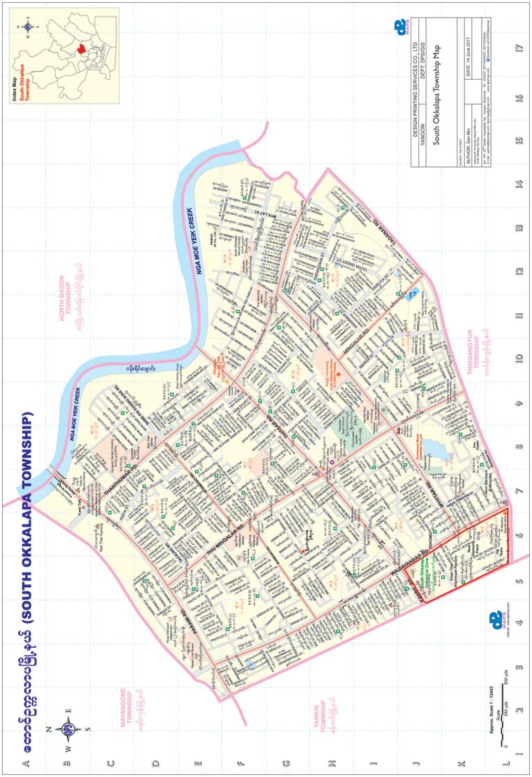 South Okkalapa Township Map