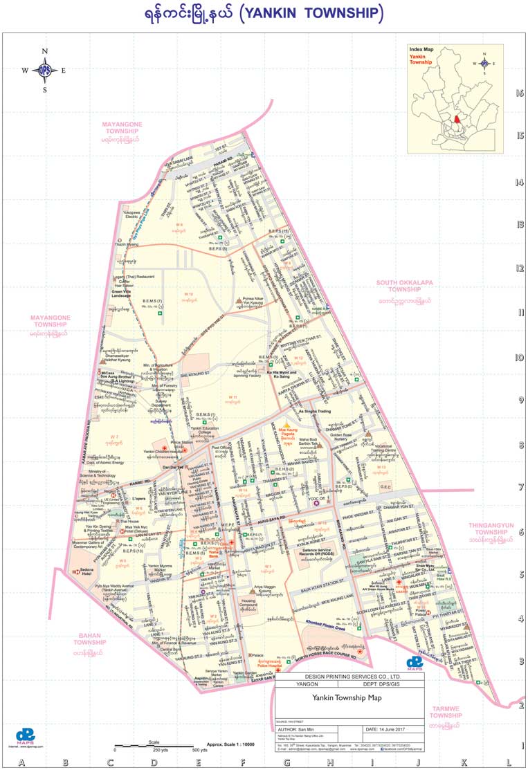 Yankin Township Map